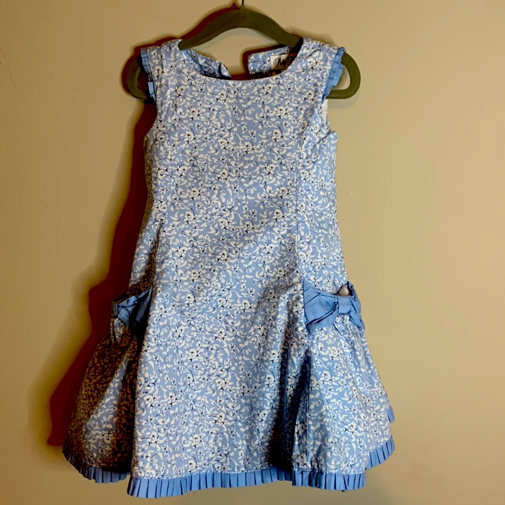 Blue floral dress size 3T